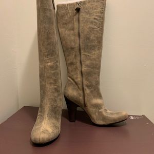 Grey Distressed Fossil Boots